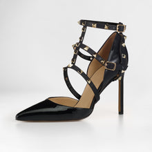 Load image into Gallery viewer, STRAPLETS VEGAN LEATHER SHOE ACCESSORY W/ MICROFLEECE TRAVEL POUCH